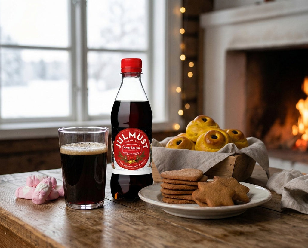 Nygårda Julmust Original 33cl 330ml classic Swedish Christmas soft drink with malt hops and traditional festive spices