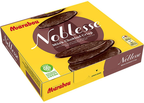1 Box of Marabou Noblesse mörk choklad (dark chocolate) Crisp 150g (5.29 Oz) - Swedish Milk Chocolate, swedish chocolate, milk chocolate