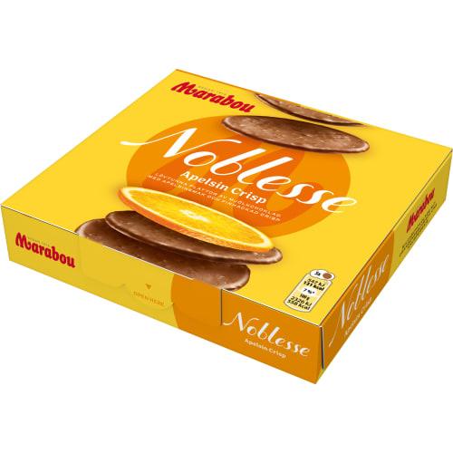 1 Box of Marabou Noblesse apelsin (orange) Crisp 150g (5.29 Oz) - Swedish Milk Chocolate with orange, swedish chocolate, milk chocolate