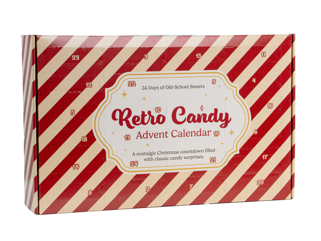 Retrogodis Adventskalender 2026 retro candy Advent calendar with 24 nostalgic candy surprises