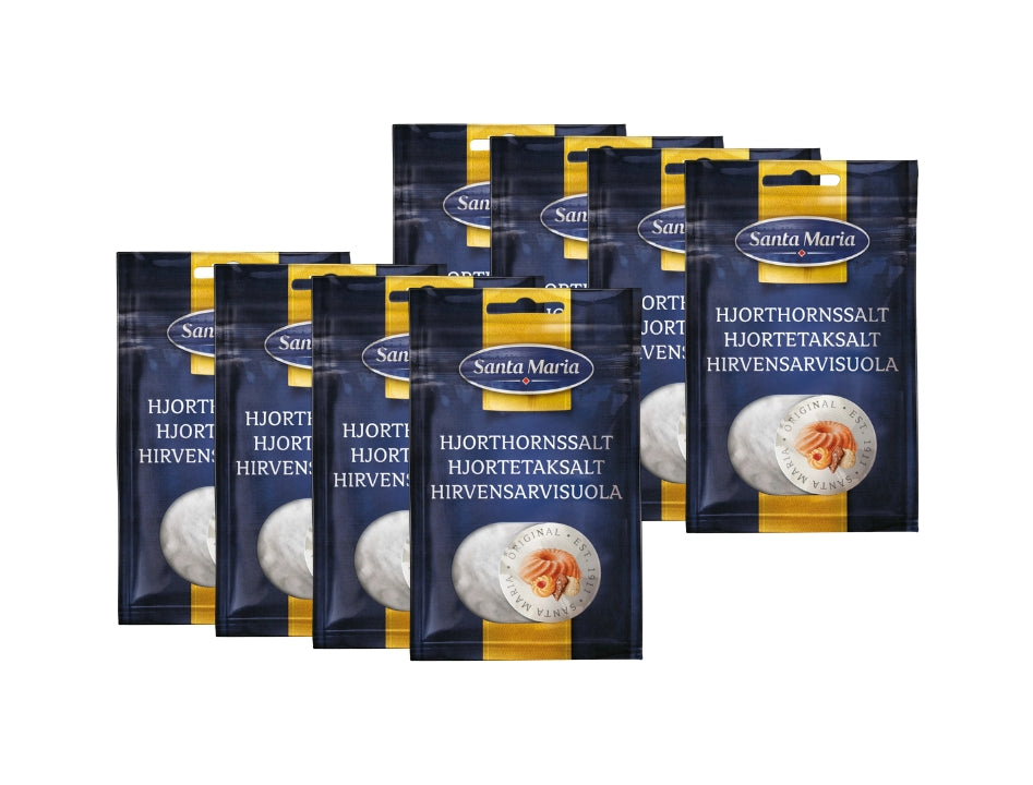 Santa Maria Hjorthornssalt 8 x 37g – Swedish Baker's Ammonia for Cookies & Biscuits | Swedish Cravings
