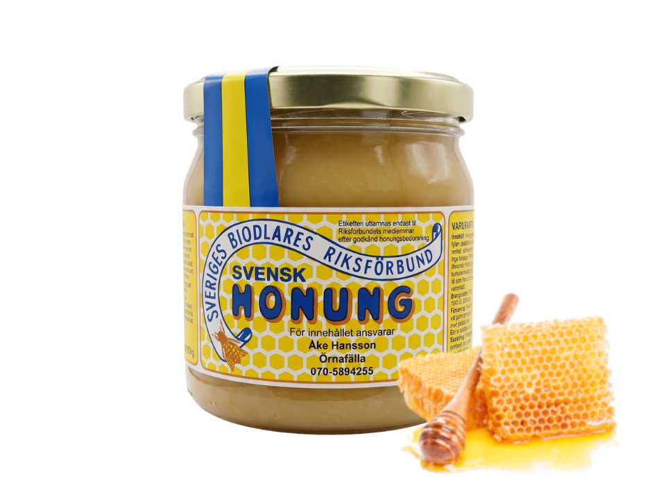 Swedish Organic Honey 500g (17.6 oz) – Award-Winning Raw Local Honey from Markaryd, Sweden