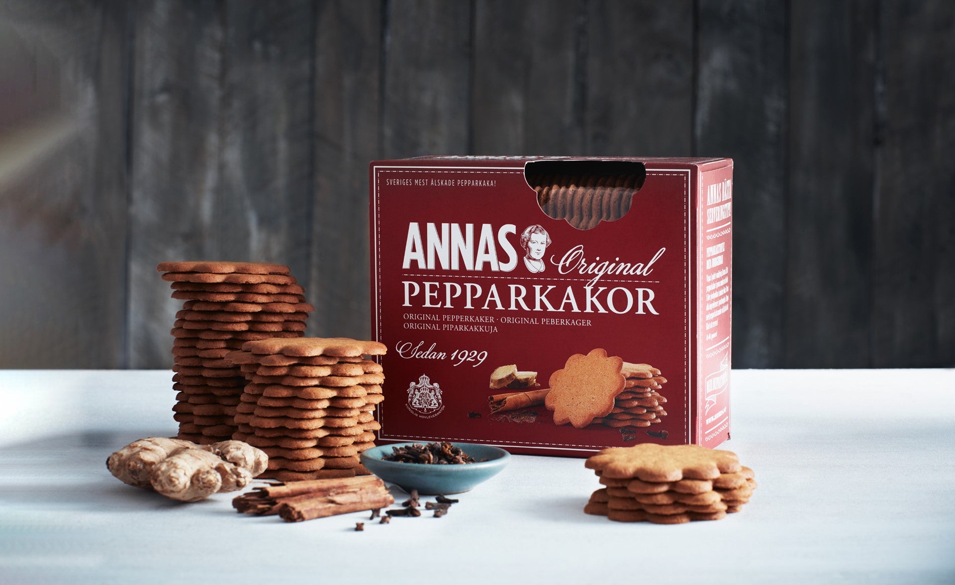 2 x Annas Pepparkakor Original 300g (10.58 oz) – Authentic Swedish Ginger Snaps