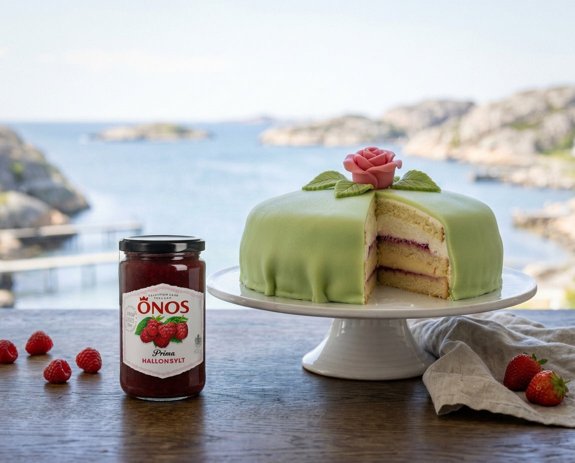 Önos Extra Prima Hallonsylt 410g Swedish raspberry jam with 45 percent raspberries