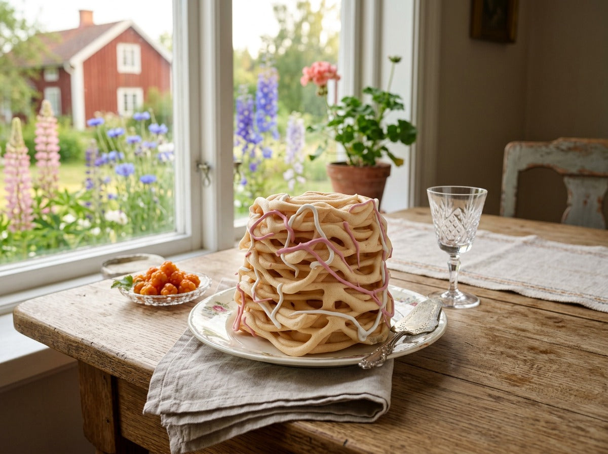 Eriksgården Skånsk Spettkaka 200g (7.05 oz) – Handmade Traditional Swedish Spit Cake (Gluten Free)