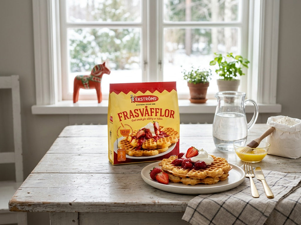 2 x Ekströms Frasvåfflor 420g (14.82 oz) – Authentic Swedish Crispy Waffle Mix
