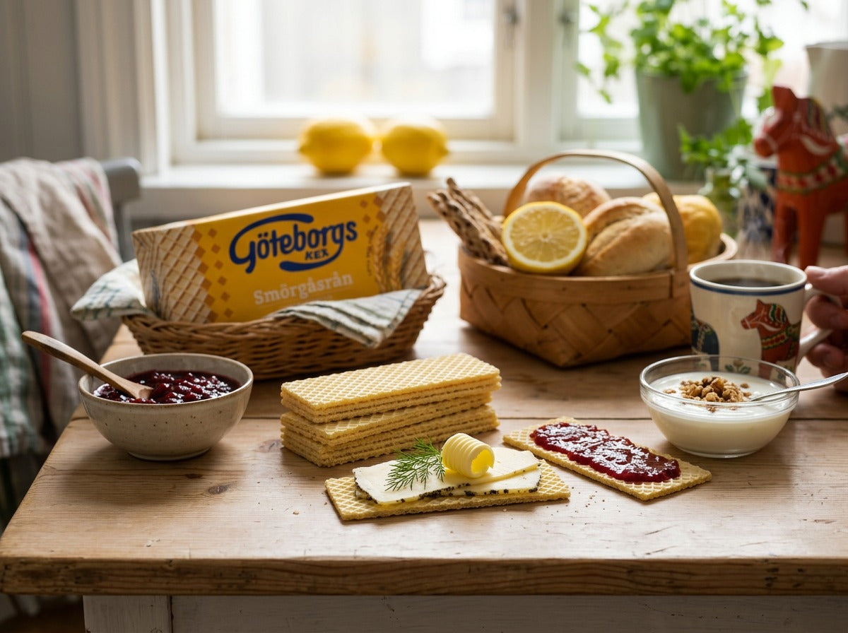 2 x Göteborgs Kex Smörgåsrån Fullkorn 155g (5.47 oz) – Swedish Whole Grain Crispy Sandwich Crackers