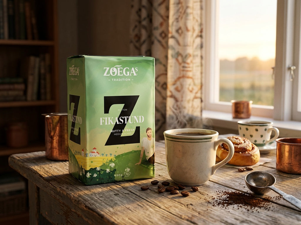 Zoégas Fikastund Ground Coffee 2 × 450g (2 × 15.87 oz) – Premium Swedish Medium Roast 100% Arabica Coffee