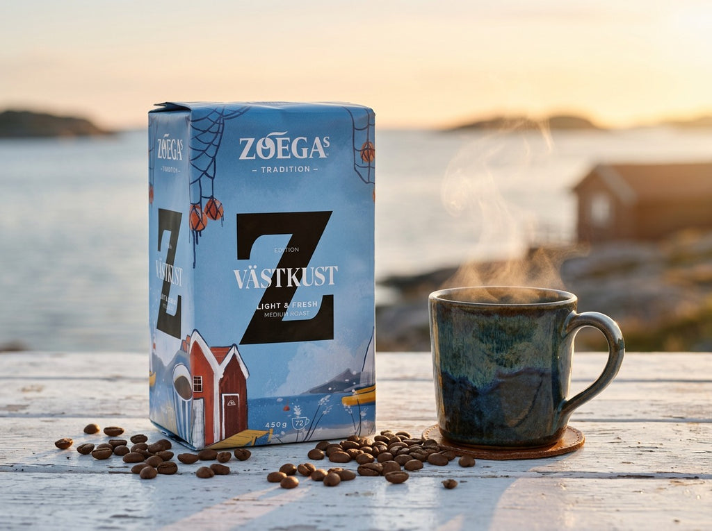 Zoégas Västkust Ground Coffee 450g (15.87 oz) – Premium Swedish Medium Roast 100% Arabica Coffee