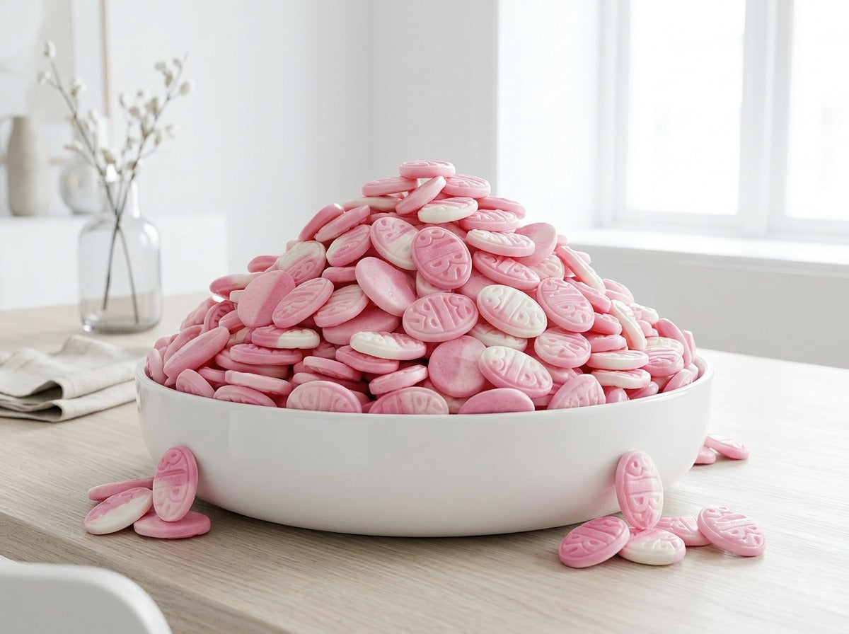 BUBS Wild Berry Pomegranate OVALS Candy 2.8kg (98.77 oz) – Authentic Swedish Vegan Soft & Chewy Candy Bulk Box