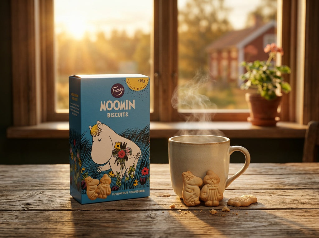 Fazer Moomin Biscuits 175g (6.17 oz) – Authentic Nordic Butter Biscuits with Moomin Characters
