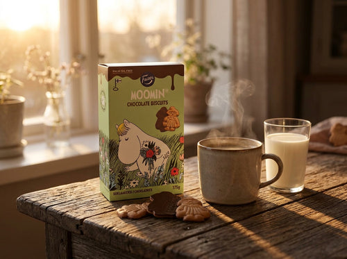 2 Packs of Fazer Moomin Chocolate Biscuits 175g (6.17 oz) – Authentic Nordic Chocolate Biscuits with Moomin Characters