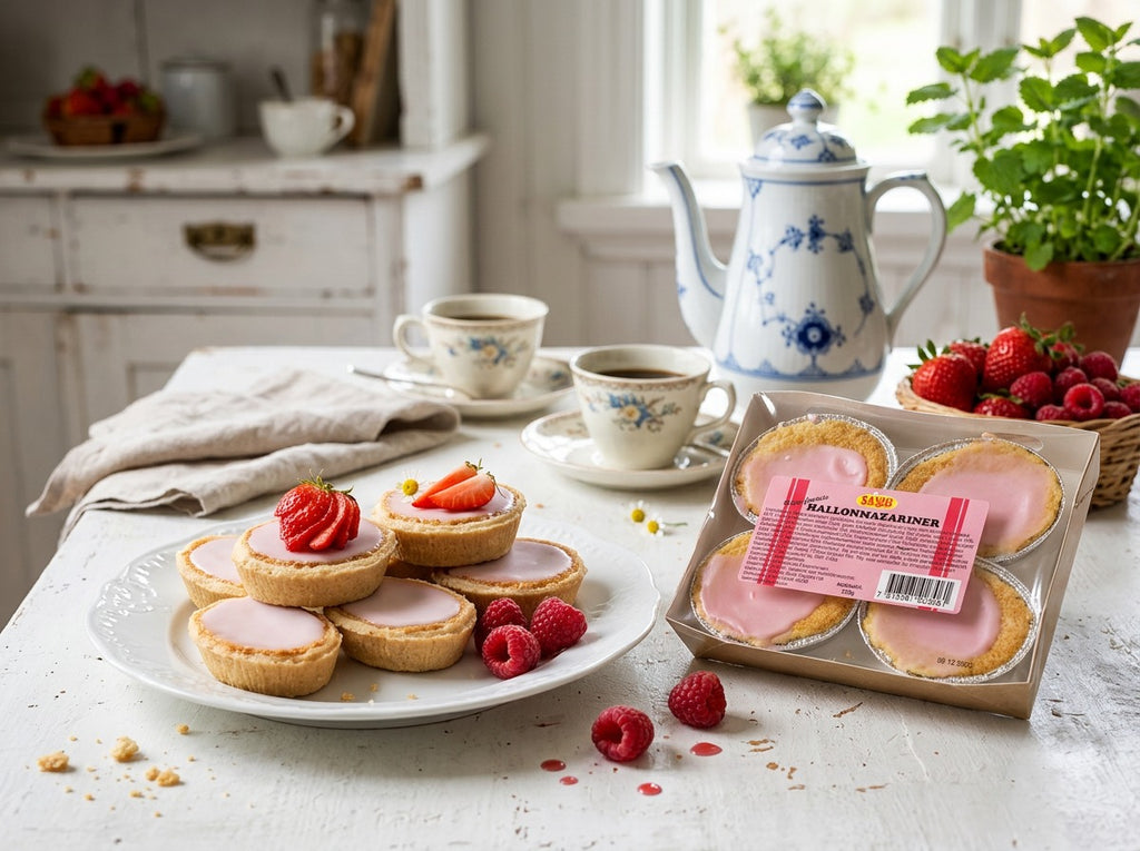 Sanjo HallonMazariner 220g (7.76 oz) – Authentic Swedish Raspberry Almond Pastries