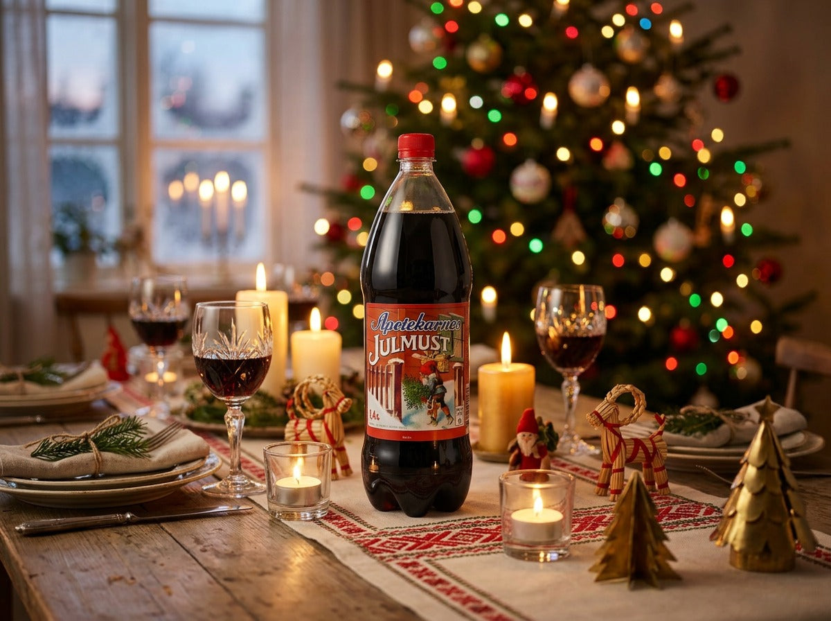 Apotekarnes Julmust 1.4L (47.3 fl oz) – Authentic Swedish Christmas Soft Drink