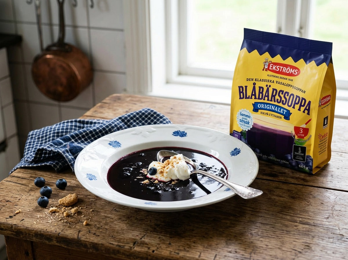 Ekströms Blåbärssoppa 2 × 465g (2 × 16.4 oz) – Authentic Swedish Blueberry Soup Mix