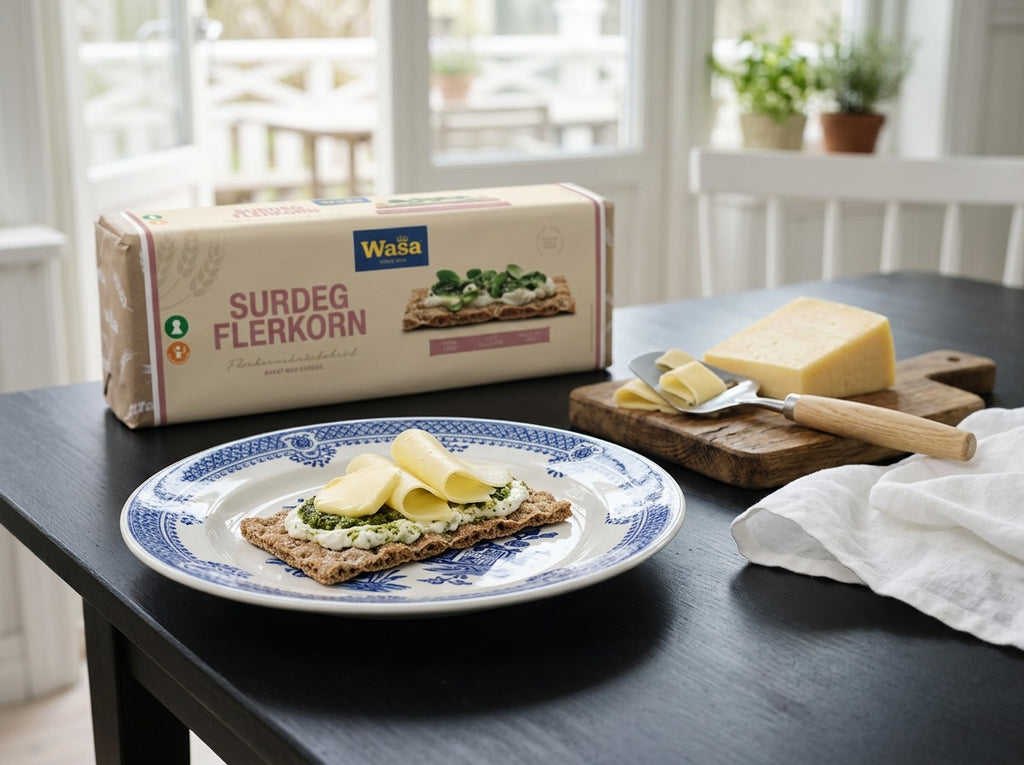Wasa Knäckebröd Surdeg Flerkorn 3 × 550g (3 × 19.40 oz) – Authentic Swedish Multigrain Sourdough Crispbread