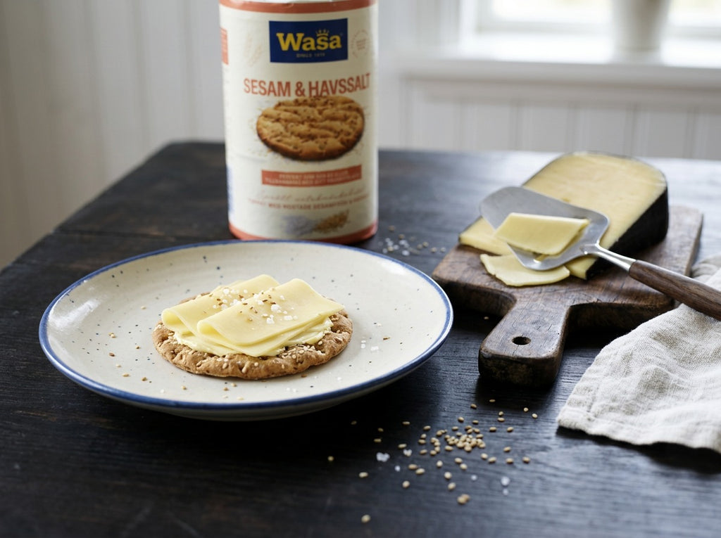 Wasa Knäckebröd Runda Sesam & Havssalt 290g (10.23 oz) – Authentic Swedish Round Sesame & Sea Salt Crispbread
