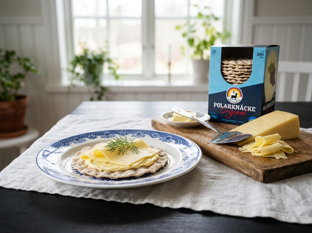 Polarbröd Knäcke Runda Original 2 × 280g (2 × 9.88 oz) – Authentic Swedish Round Crispbread