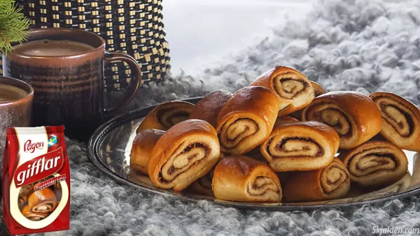 2 Bags of Gifflar by Pågen 300g (10.58 Oz), Swedish cinnamon rolls, buns, kanelgifflar, swedish fika, swedish food, kanelbullar