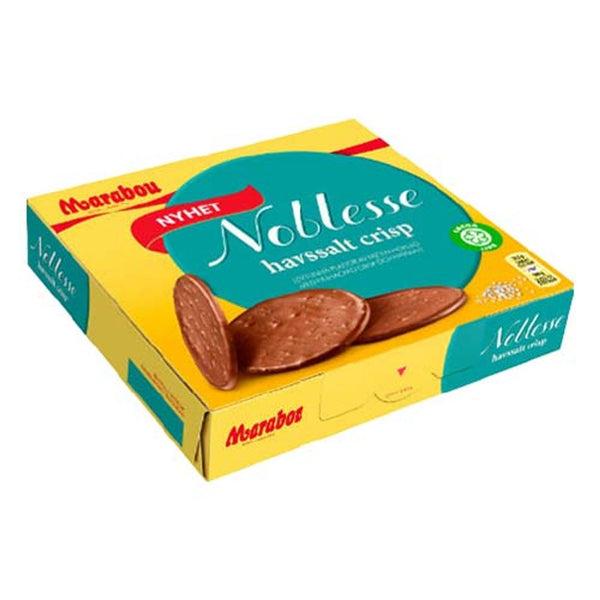 2 Boxes of Marabou Noblesse Havssalt (sea salt) Crisp 150g (5.29 Oz) Swedish Milk Chocolate with sea salt, swedish chocolate, milk chocolate
