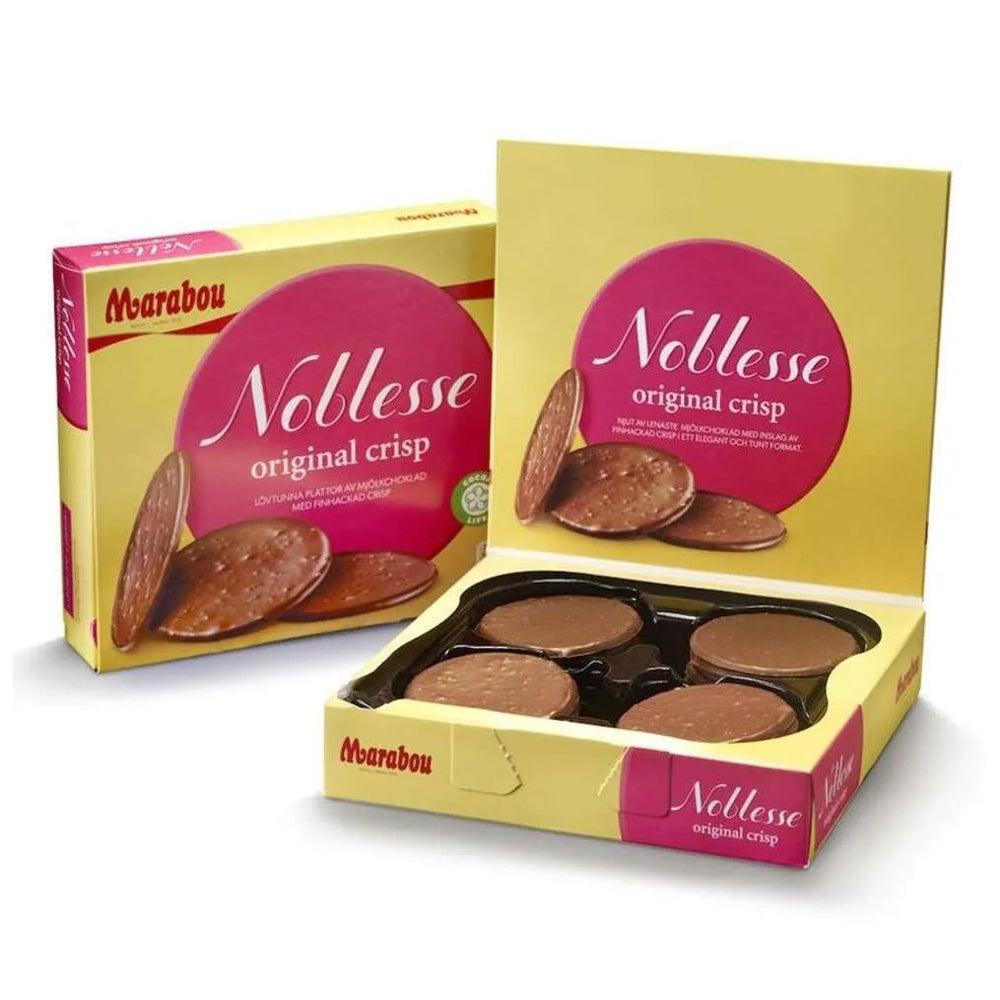 2 Boxes of Marabou Noblesse Original Crisp 150g (5.29 Oz) - Swedish Milk Chocolate with Crisps, swedish chocolate, milk chocolate